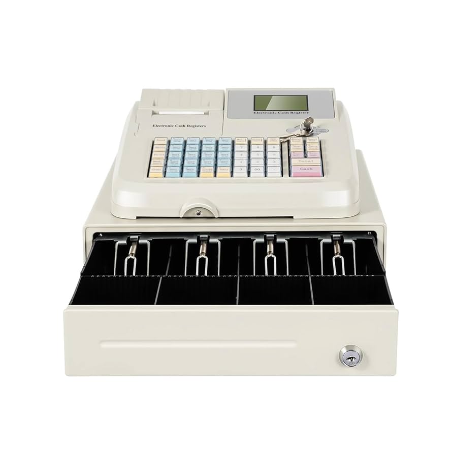 Amazon | レジスター 48 キー電子レジスター POS キャッシュ